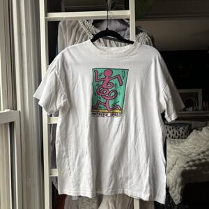 Keith Haring X Cotton On 1983 Jazz Festival T Shirt Men's Small